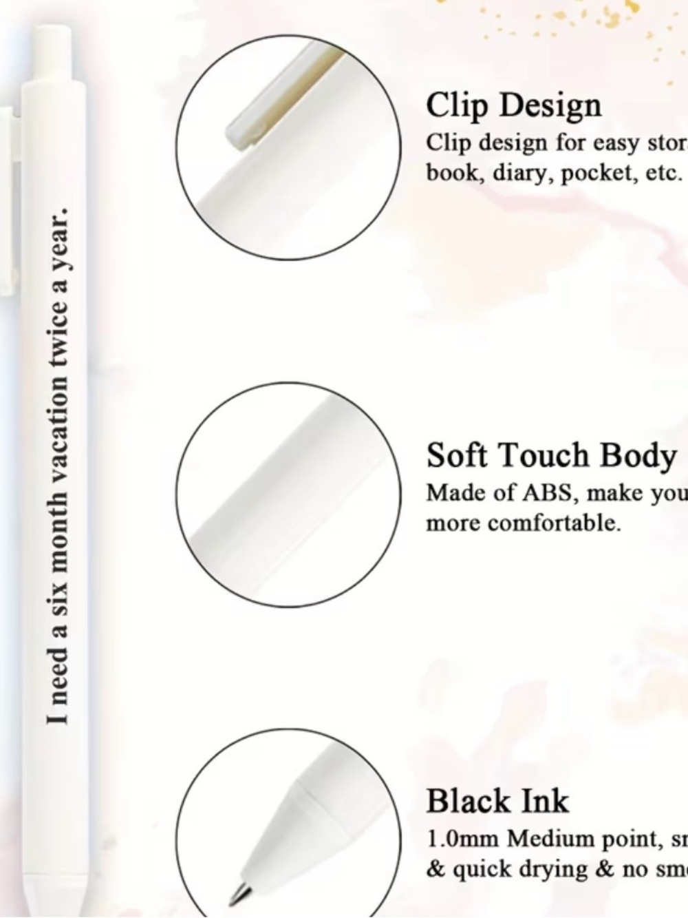 Set of 10 Funny Work Pens - Picture 3 of 3